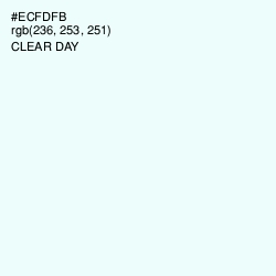 #ECFDFB - Clear Day Color Image
